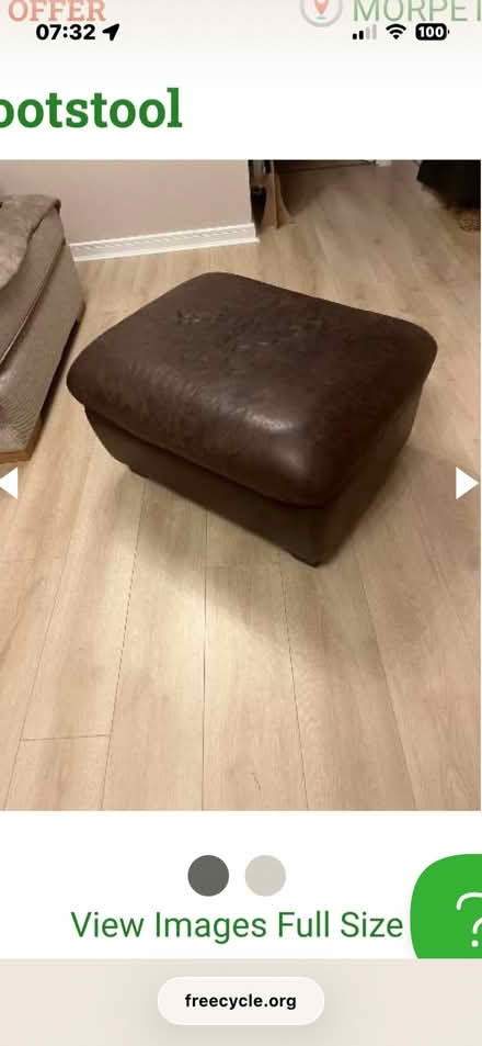 Photo of free Footstool (Stannington Park (former St. Mary's Hospital) NE61) #2