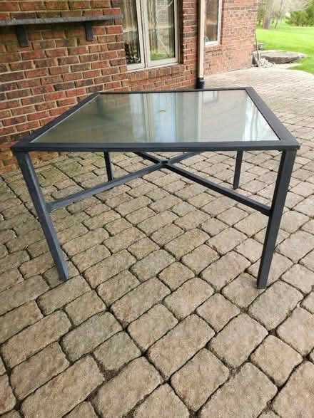 Photo of free Steel Patio Table (32 Mile and Campground Roads) #2