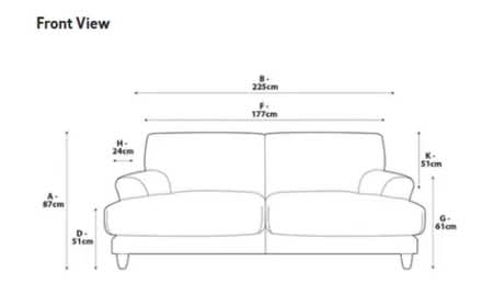 Photo of free 6 year old habitat 3 seater sofa (Kentish town NW5) #4