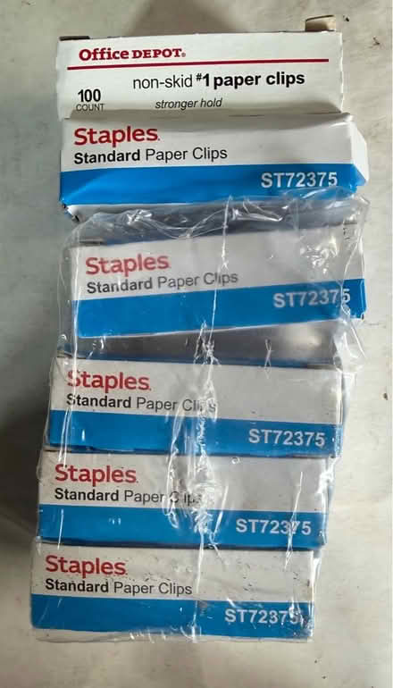 Photo of free 6 new boxes of paper clips (Mill Valley) #1