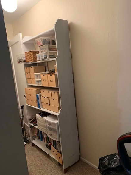 Photo of free Tall wooden IKEA shelving unit (San Anselmo near Andronico’s) #1