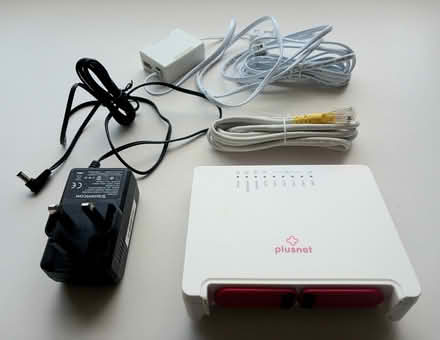 Photo of free Router, cables and plug (N16 Stamford Hill, Hackney) #1