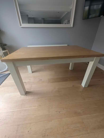 Photo of free Oak kitchen table only (Holllystown) #1