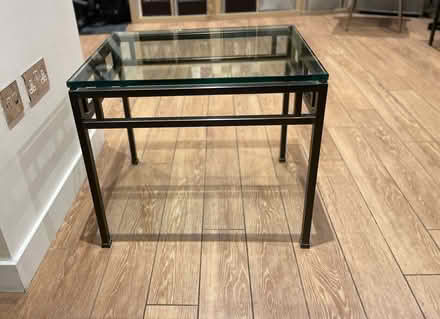 Photo of free Glass Top Rectangular Heavy Metal Frame/Bronze Coffee Table (Gerrards Cross SL9) #3