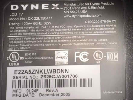 Photo of free LCD TV Screen (Los altos , CA) #2