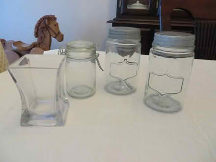 Photo of free Glass Containers and Small Vase (Churchill Meadows) #1