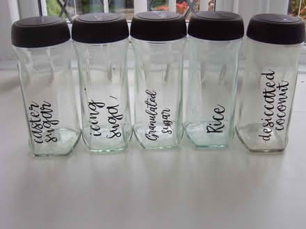 Photo of free 5 large coffe jars brown lids (Durrington BN13) #1