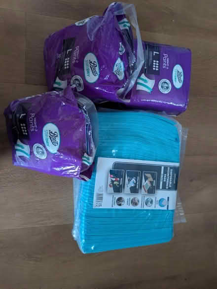 Photo of free Incontinence pads and pants (Tonbridge South -TN9) #1