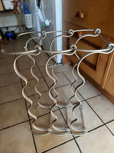 Photo of free Silver coloured metal wine rack (Kidlington OX5) #1