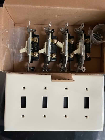 Photo of free 4 switches and wall plate (Livingston) #1