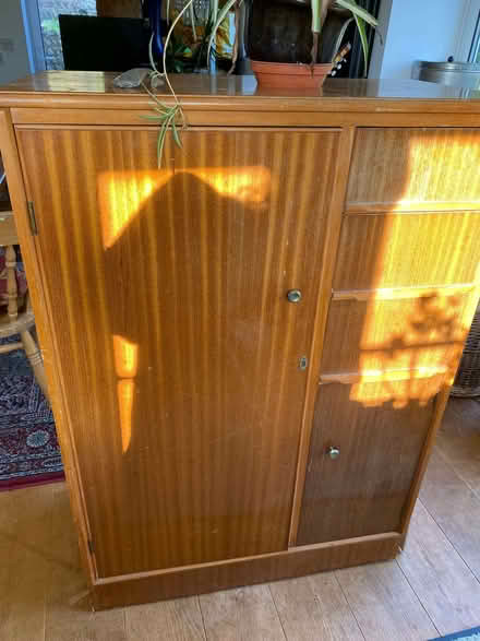 Photo of free wooden small wardrobe / cupboard (Friston BN20) #1