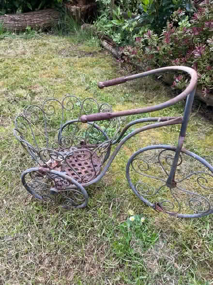 Photo of free Small metal bike plant holder (Garston WD25) #2