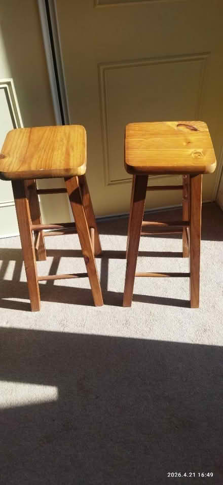 Photo of free Two bar stools (Thirsk YO7) #1