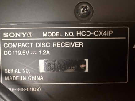 Photo of free Sony Compact CD player (Los altos , CA) #2