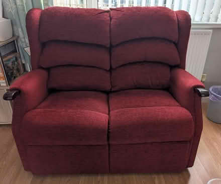 Photo of free Red Sofas and Chair (Stanground PE2) #4
