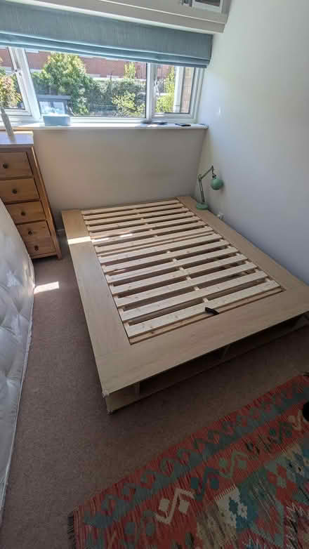 Photo of free Double Wooden Bed (OX4) #1