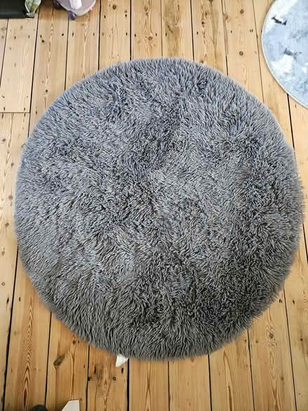 Photo of free Large fluffy round rug (SE15) #2