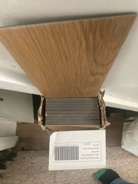 Photo of free Box of vinyl wood laminate (CV6 - Courthouse Green) #3