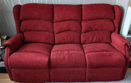 Photo of free Red Sofas and Chair (Stanground PE2) #3