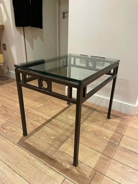 Photo of free Glass Top Rectangular Heavy Metal Frame/Bronze Coffee Table (Gerrards Cross SL9) #2