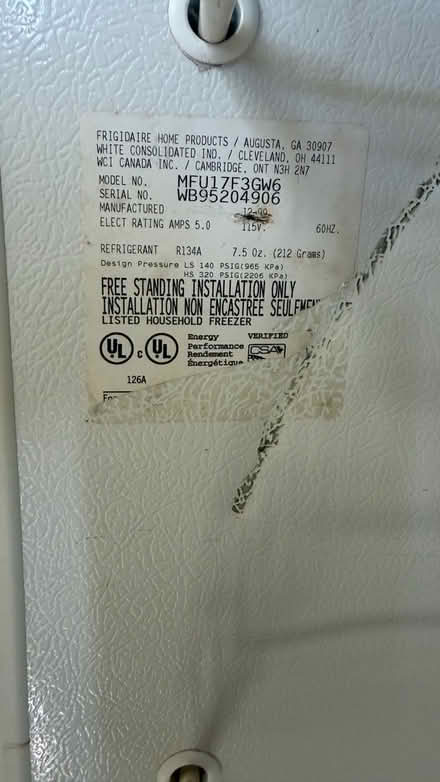 Photo of free Freezer (Canton, GA) #3