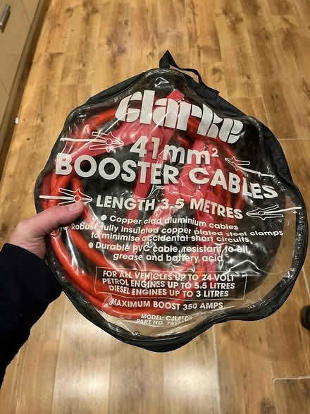 Photo of free Heavy duty jump leads (Chislehurst) #1
