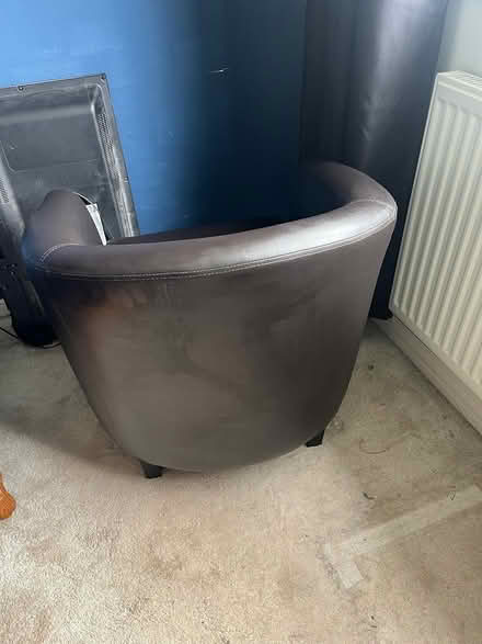 Photo of free Brown bucket chair (CH6 5QD) #2