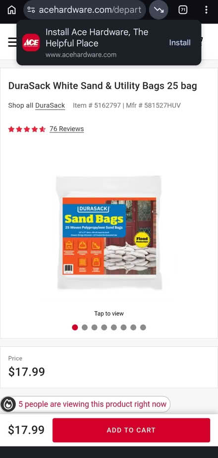 Photo of free Sandbag bags (Petworth/Brightwood) #2