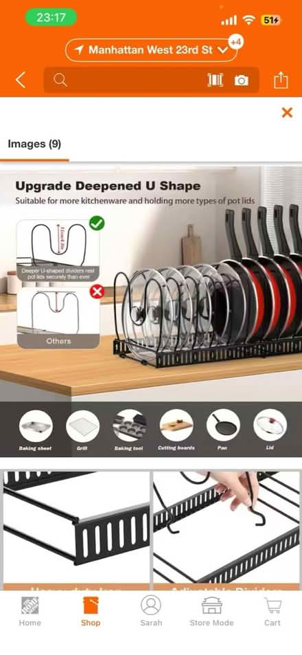 Photo of Pans/ lids organizer (Upper West Side) #3