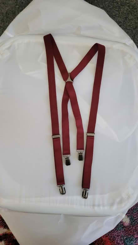 Photo of free Burgundy braces/suspenders (Southend, SS1) #1