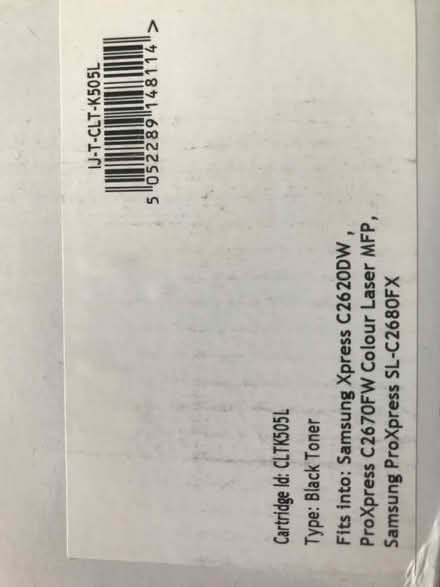 Photo of free Black toner cartridge (Shepherds Bush) #1