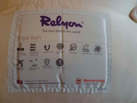 Photo of free Double Mattress - Relyon Royal Bath (Tunbridge Wells N. TN1) #2