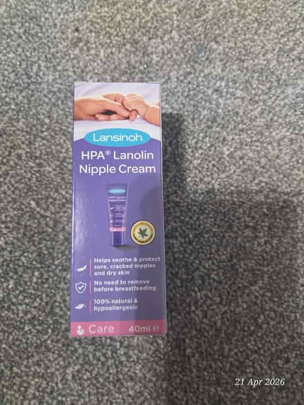 Photo of free Lansinoh lanolin nipple cream (LE19 Enderby) #1