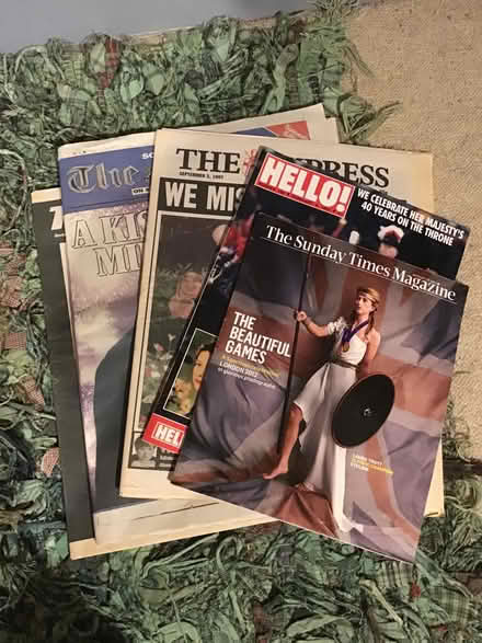 Photo of free 14 historic newspapers (Barnard's Green WR14) #2