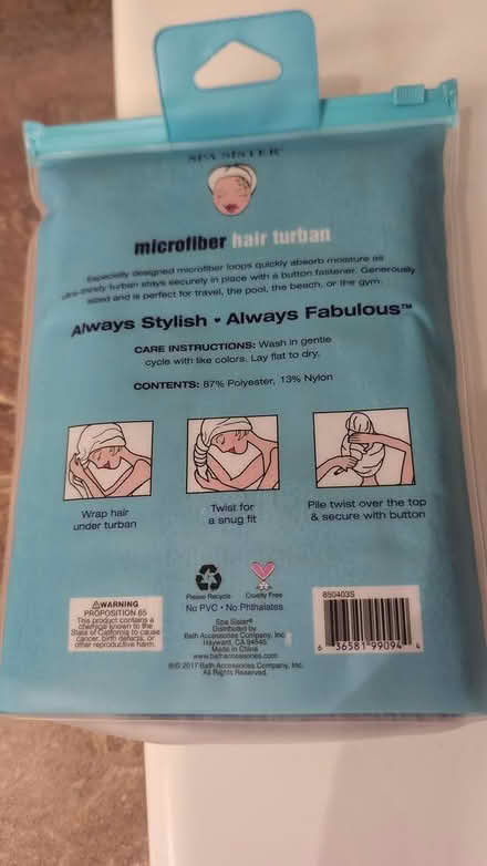 Photo of free Microfiber Hair Turban (Trafalgar/River Oaks, Oakville) #2