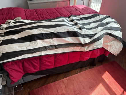 Photo of free 4 x Quality striped curtains (Bedford, Goldington Road) #1