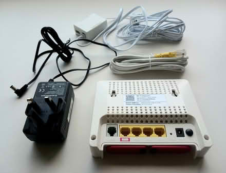 Photo of free Router, cables and plug (N16 Stamford Hill, Hackney) #2