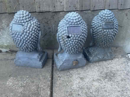 Photo of free 3x Solar Buddha Heads (not working) (ME5) #2