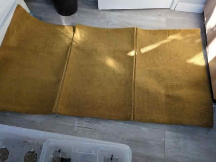 Photo of free Mustard colour rug/ rugs (Sothall S20) #1