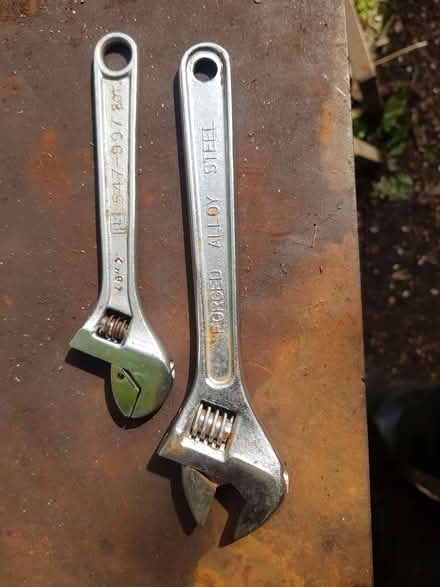 Photo of free 2x adjustable spanners 200mm +150mm (2) (Bear Flat BA2) #1