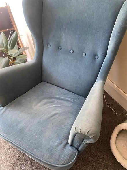 Photo of free Blue Ikea armchair (Harborne B17) #2