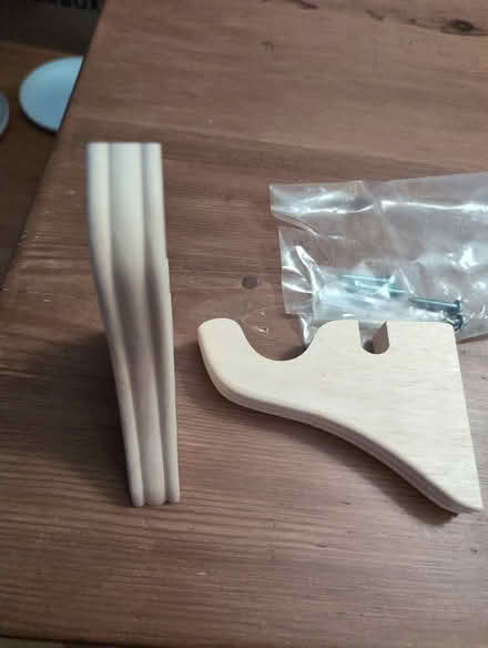 Photo of free Wood pole bracket pair (Petworth/Brightwood) #3