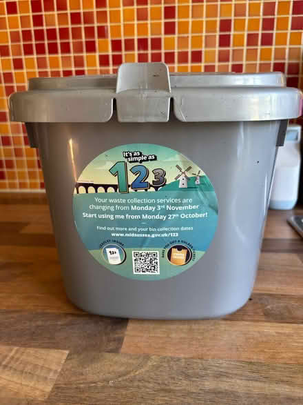 Photo of free Food recycling bin for indoors. Mid Sussex Council. (Keymer BN6) #1