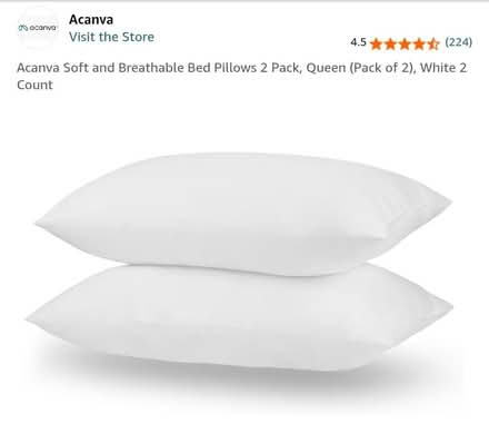 Photo of free Two Queen Sized Bed Pillows (Flushing) #1