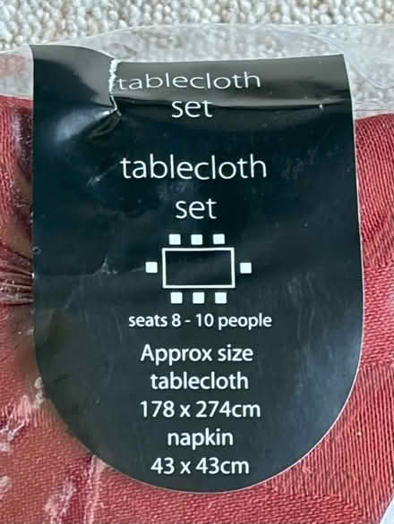 Photo of free Tablecloth set (Great Holm MK8) #2