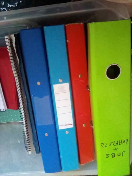 Photo of free Oddments Of Used Ring Binders, Note Pads Etc (CT9) #1