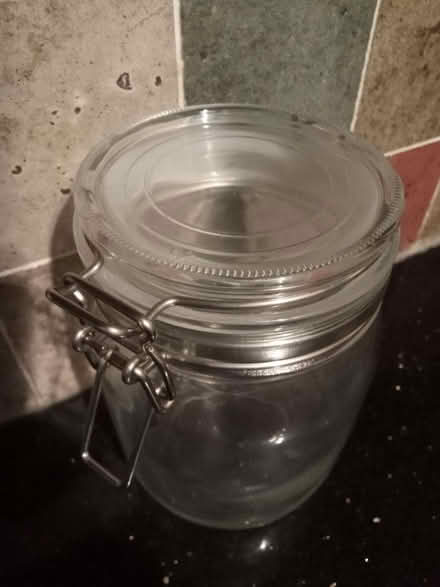 Photo of free Glass Jar with clip top lid 1 litre (Hindley) #2