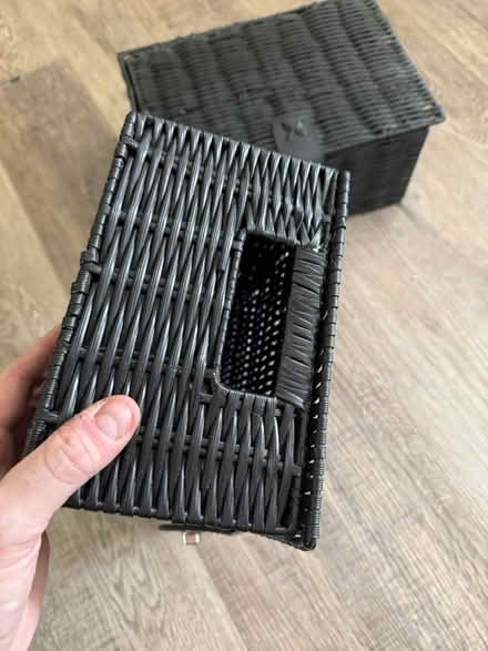 Photo of free Two Black Baskets (Hornsey, N8) #1