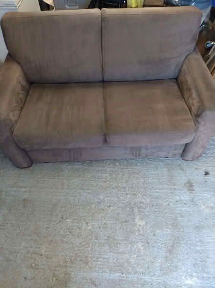 Photo of free John Lewis two seater bed sofa (Willingdon BN20) #1