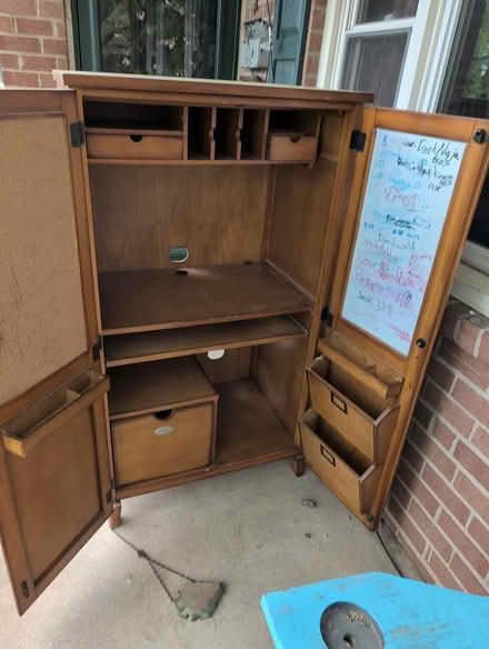 Photo of free Computer desk/cabinet (Caley Rd) #1